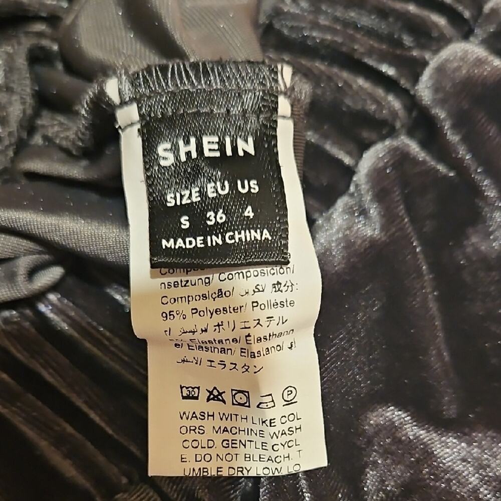 SHEIN Dark Gray Velvet Joggers - Picture 2 of 5